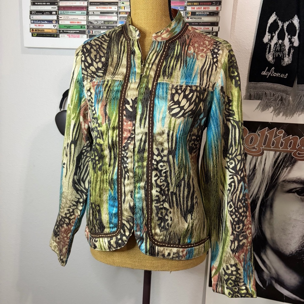 Vibrant Multicolor Women's Blazer